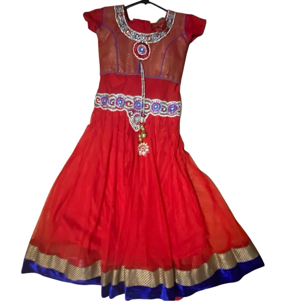 Red Embellished Indian Salwar/Anarkali